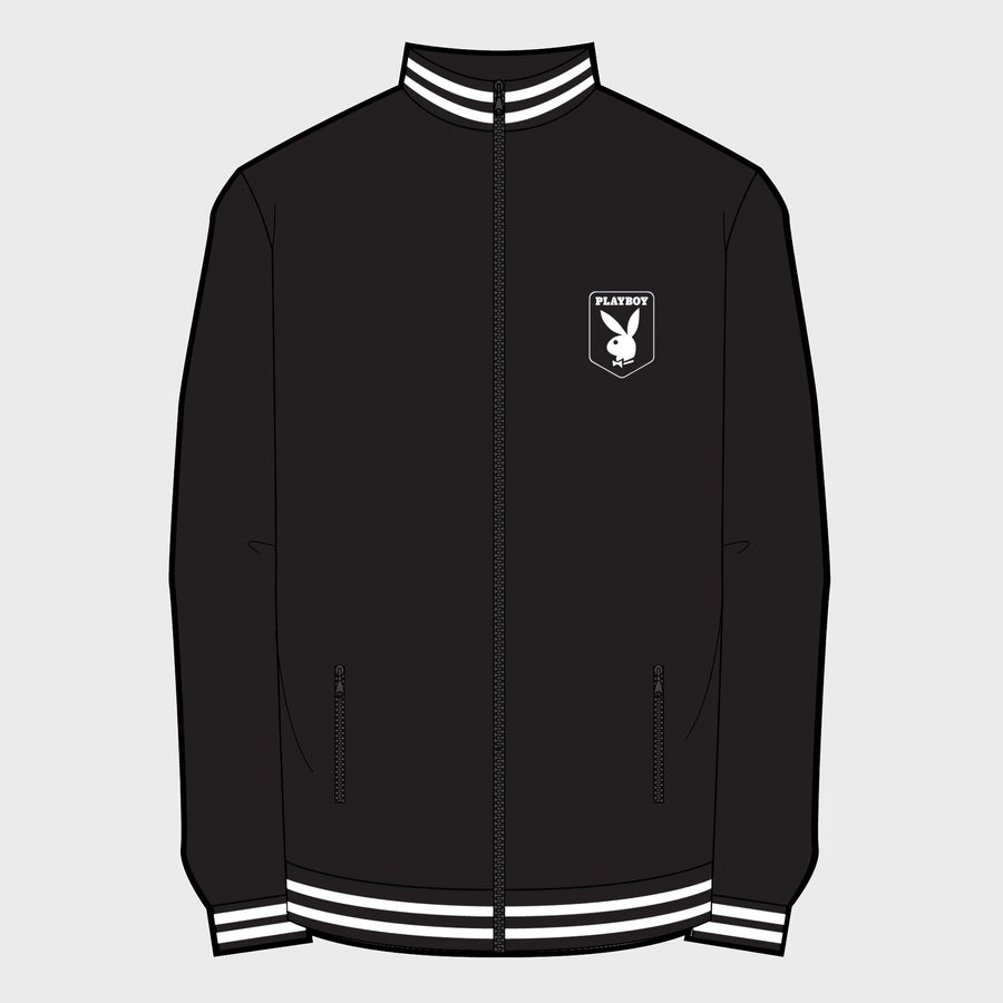 Playboy x Bustle | Heritage | Zip-Front Jacket | Black - bustleclothing.shop