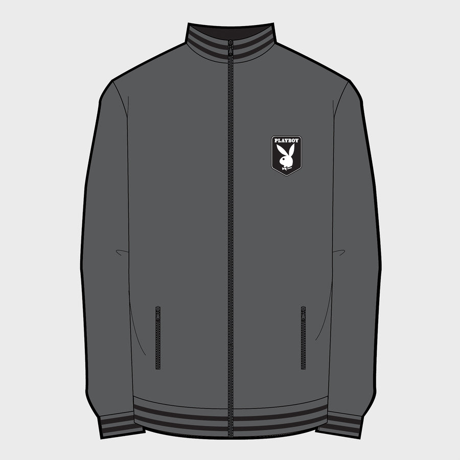 Zip-front jacket in grey