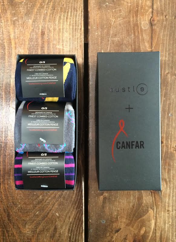 Bustle+CANFAR ‘Safe Sox’ - 3 Pack Box - Pink Deer, Dark Stripe, Yellow Lightning - bustleclothing.shop