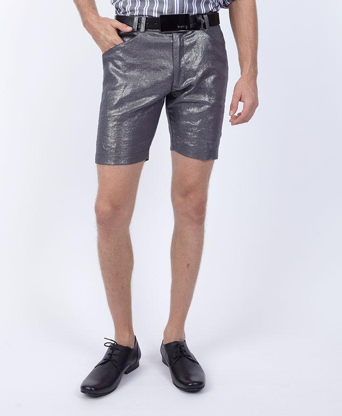 Metallic Linen Shorts - bustleclothing.shop
