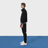Zip-front jacket in black – bustleclothing.shop
